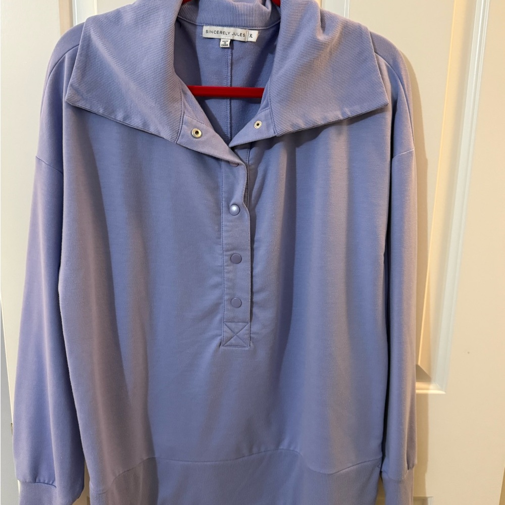 Sincerely Jules Lavender Long Sleeve Top